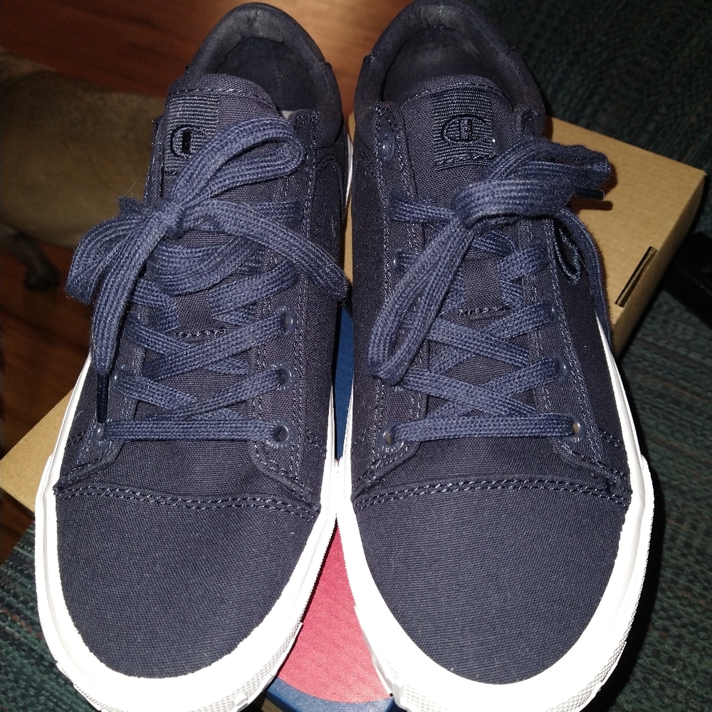 Champion, Navy Blue, Fringe Lo Shoe